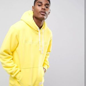 yellow criminal damage hoodie